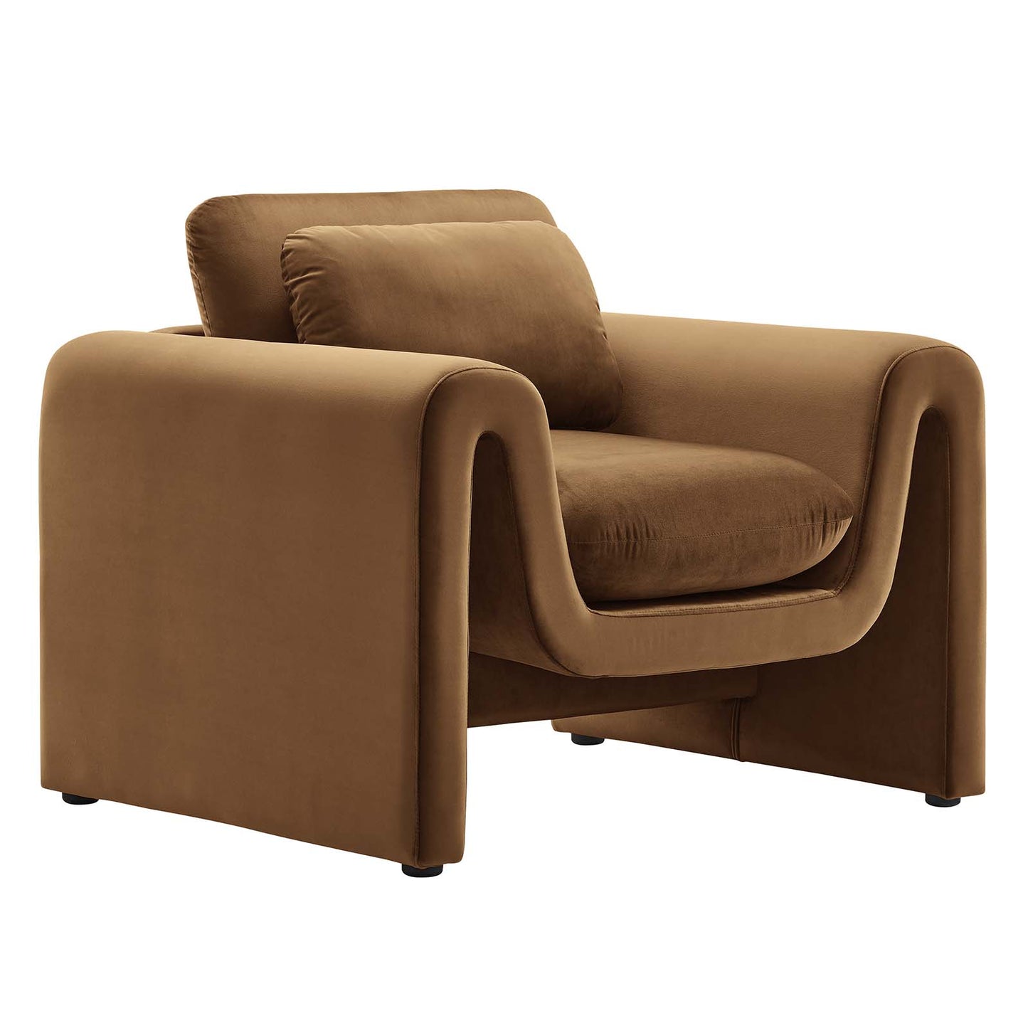 Waverly Performance Velvet Armchair By Modway
