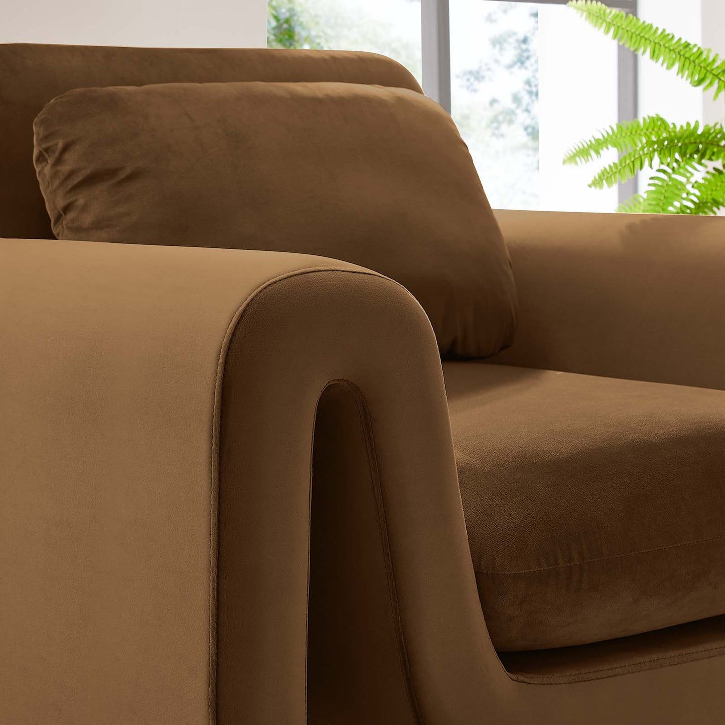 Waverly Performance Velvet Armchair By Modway