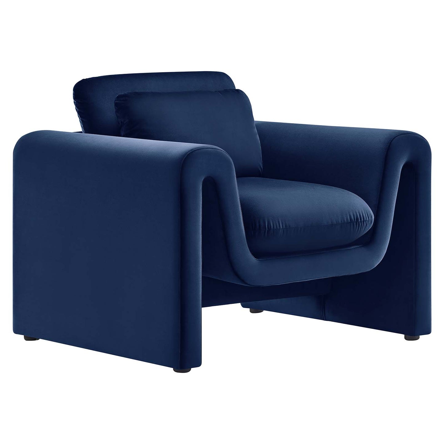 Waverly Performance Velvet Armchair By Modway