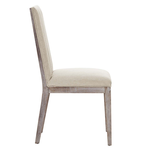 Maisonette French Vintage Tufted Fabric Dining Side Chairs Set of 2 By Modway