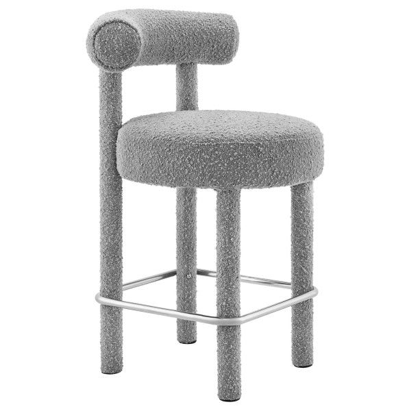 Toulouse Boucle Fabric Counter Stool - Set of 2 By Modway