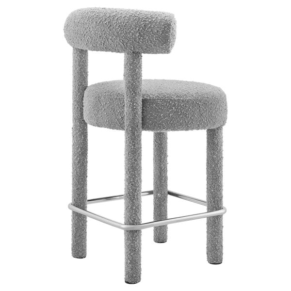 Toulouse Boucle Fabric Counter Stool - Set of 2 By Modway