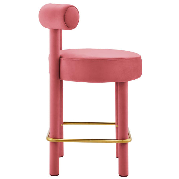 Toulouse Performance Velvet Counter Stool - Set of 2 By Modway