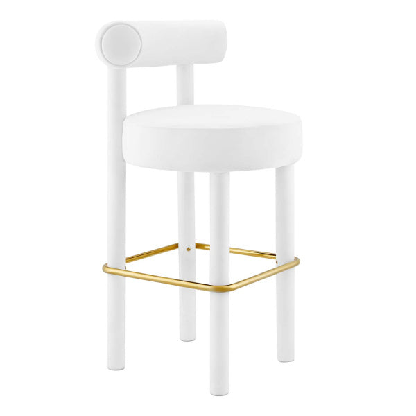 Toulouse Performance Velvet Bar Stool - Set of 2 By Modway