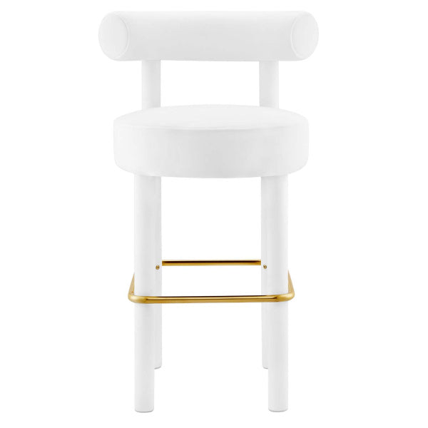 Toulouse Performance Velvet Bar Stool - Set of 2 By Modway