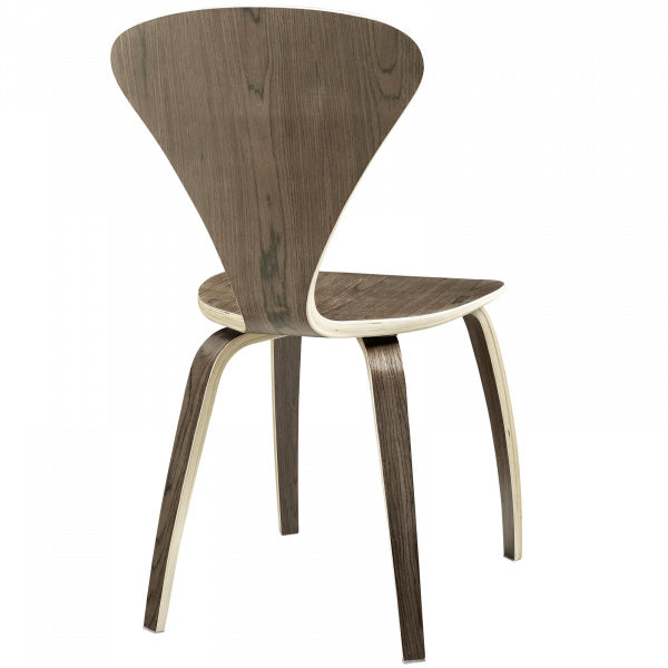 Vortex Dining Side Chair in Dark Walnut by Modway
