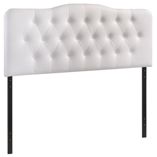 Annabel Queen Upholstered Vinyl Headboard | Fiber By Modway