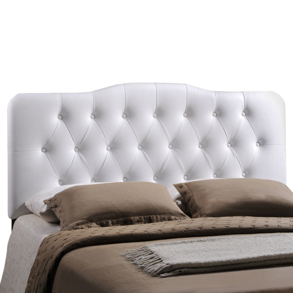 Annabel Queen Upholstered Vinyl Headboard | Fiber By Modway