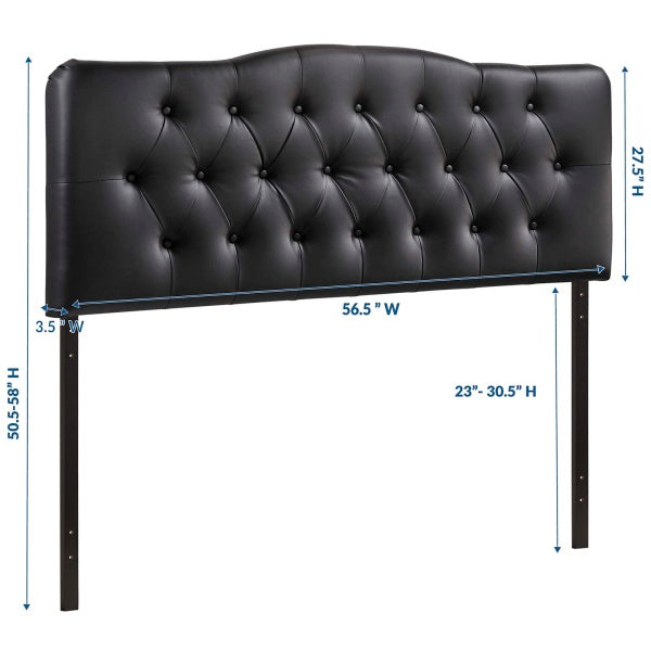 Annabel Full Upholstered Vinyl Headboard | Fiber By Modway