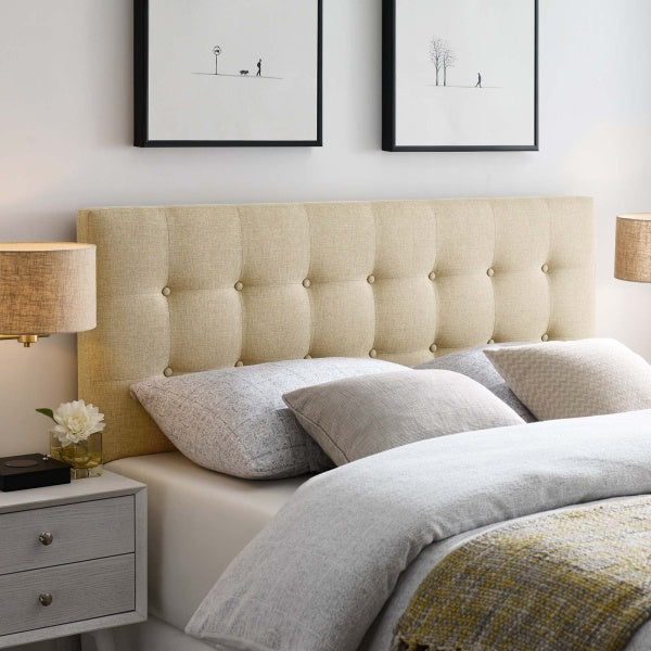 Emily Queen Upholstered Fabric Headboard | Polyester By Modway