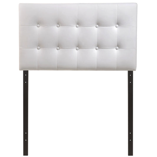 Emily Twin Upholstered Vinyl Headboard | Fiber By Modway