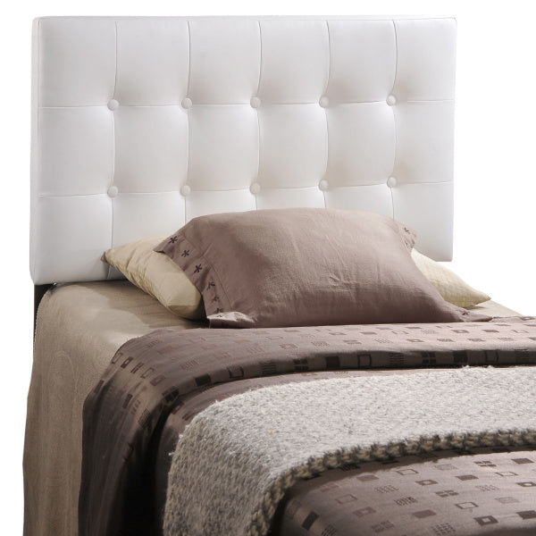 Emily Twin Upholstered Vinyl Headboard | Fiber By Modway