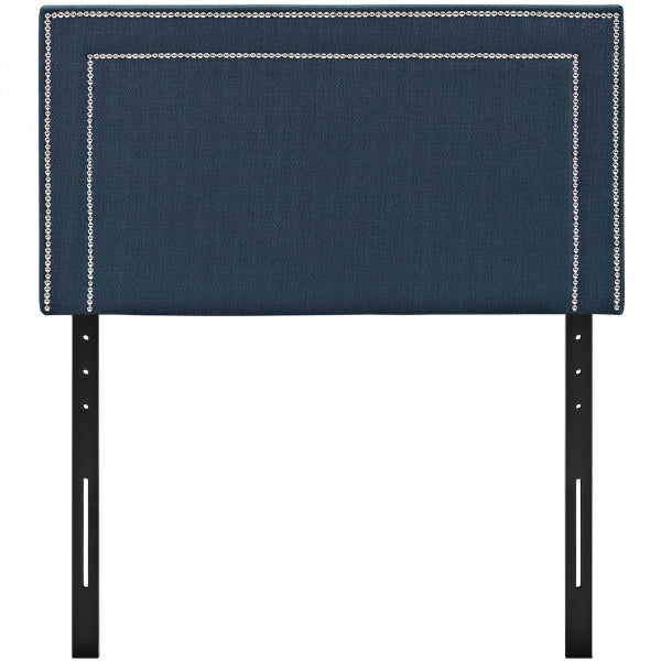 Jessamine Twin Upholstered Fabric Headboard Azure | Polyester by Modway