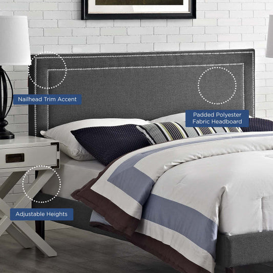Jessamine Full Upholstered Fabric Headboard | Polyester by Modway