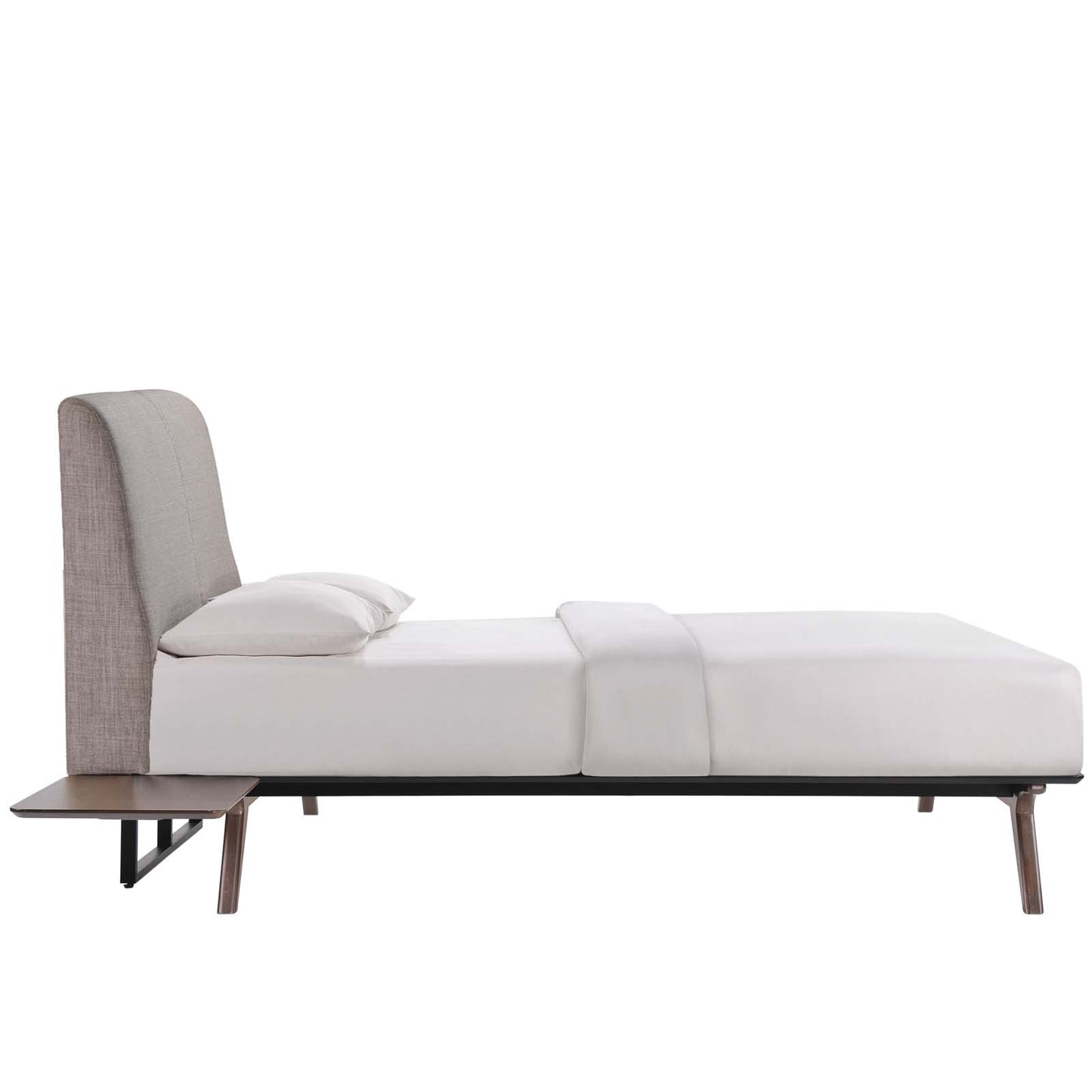 Tracy 3 Piece Full Bedroom Set in Cappuccino Gray by Modway