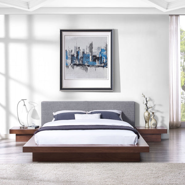 Freja 3 Piece Queen Fabric Bedroom Set | Polyester by Modway