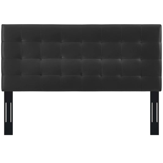 Paisley Tufted Full / Queen Upholstered Faux Leather Headboard | Fiber By Modway