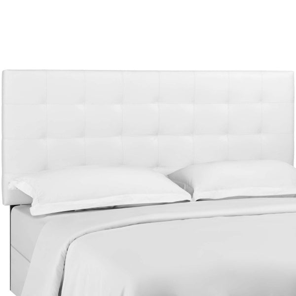 Paisley Tufted Full / Queen Upholstered Faux Leather Headboard | Fiber By Modway
