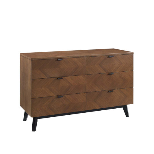 Kali Wood Dresser Walnut By Modway