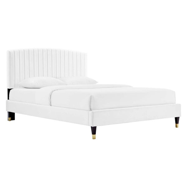 Alessi Performance Velvet Queen Platform Bed By Modway