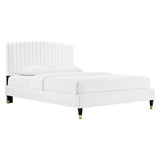 Alessi Performance Velvet Queen Platform Bed By Modway