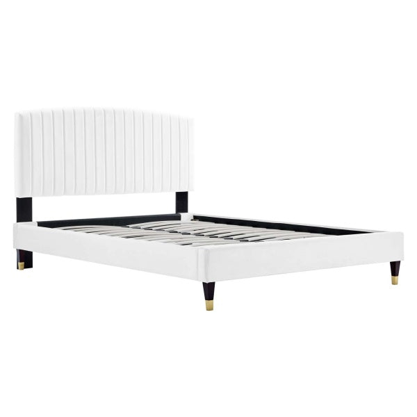 Alessi Performance Velvet Queen Platform Bed By Modway