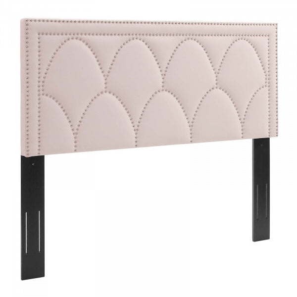 Greta Performance Velvet Full/Queen Headboard Pink by Modway