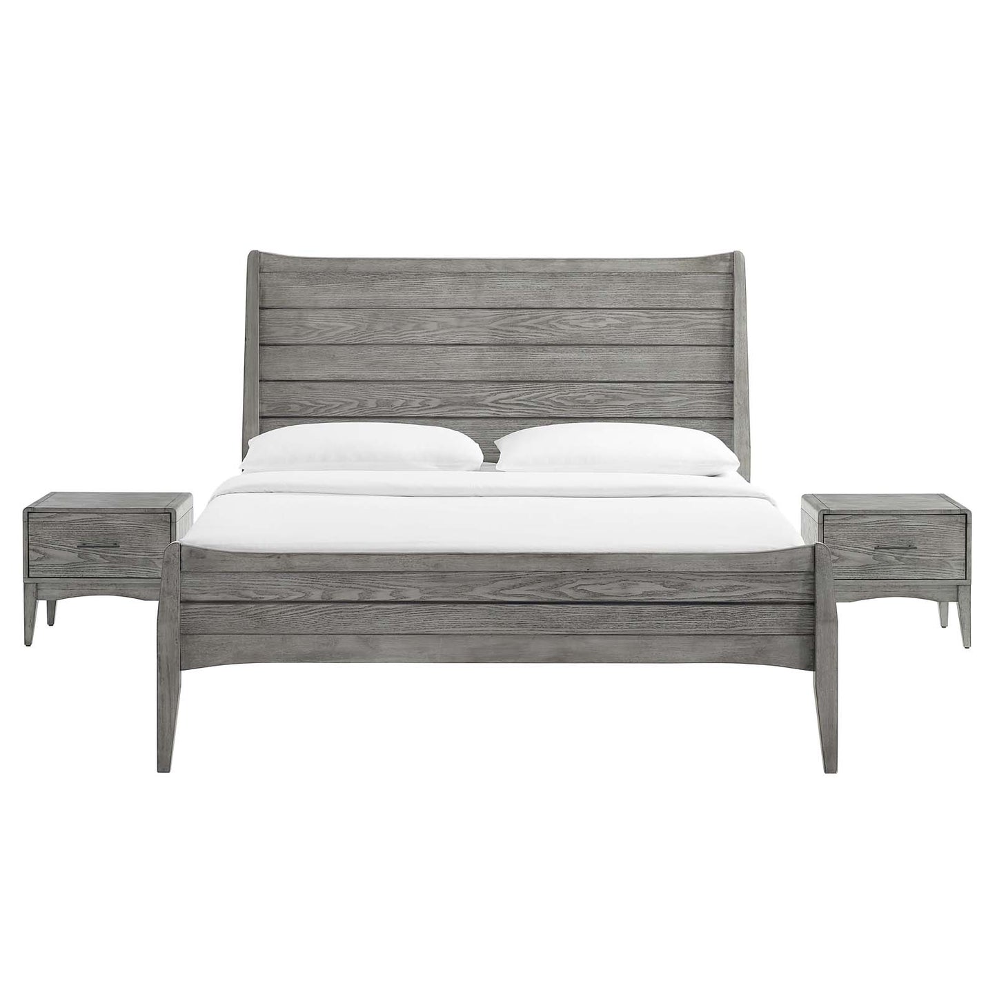 Georgia 3 Piece Queen Bedroom Set in Gray By Modway