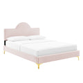 Sunny Performance Velvet Queen Bed By Modway