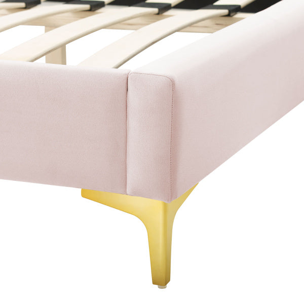 Sunny Performance Velvet Queen Bed By Modway