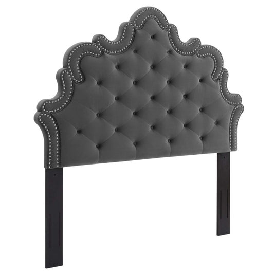 Arabella Button-Tufted Performance Velvet Twin Headboard by Modway