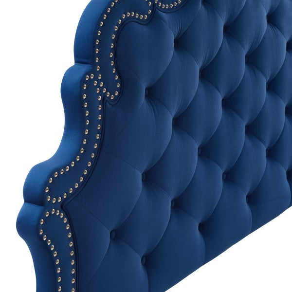 Arabella Button-Tufted Performance Velvet Twin Headboard by Modway