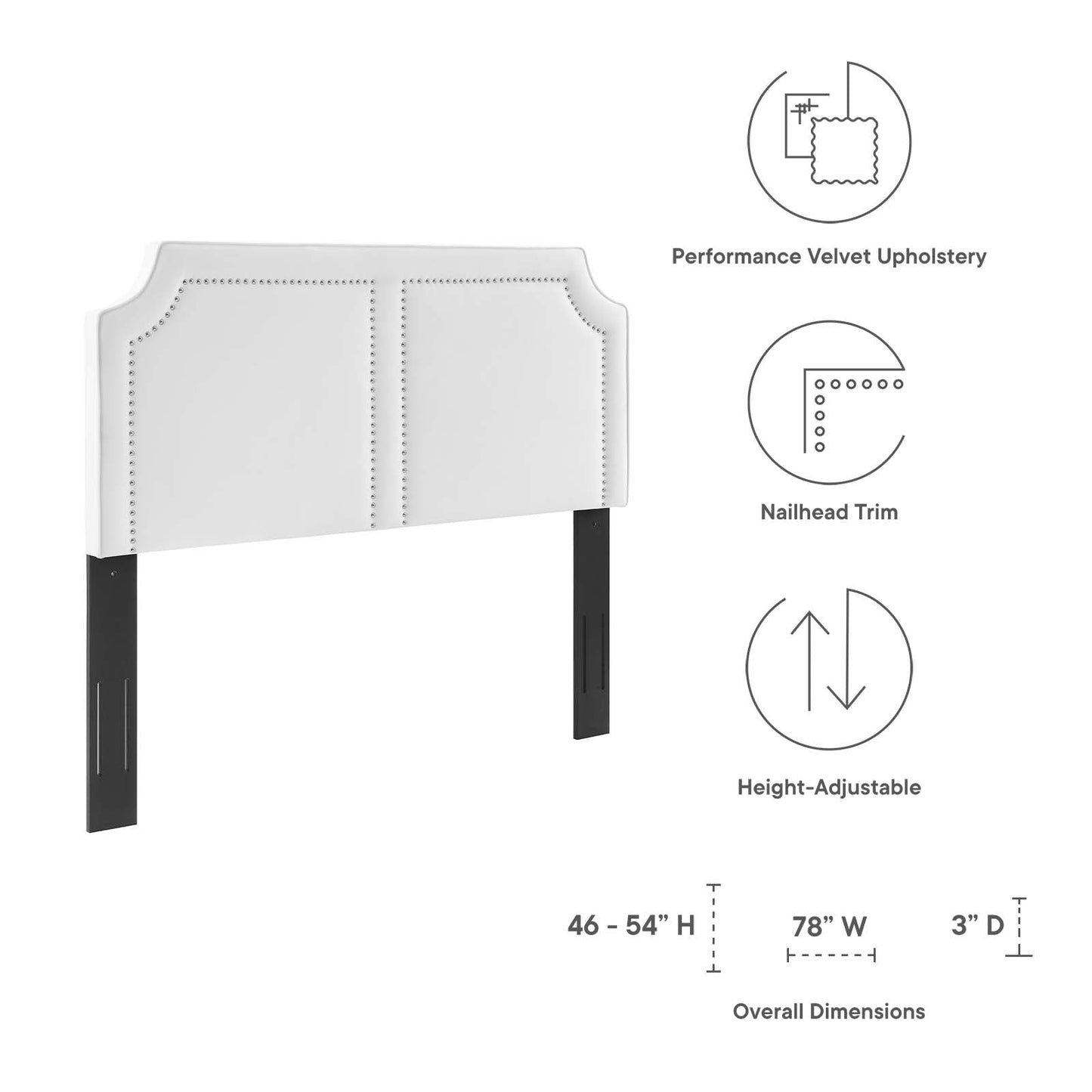 Cynthia Performance Velvet Full/Queen Headboard by Modway