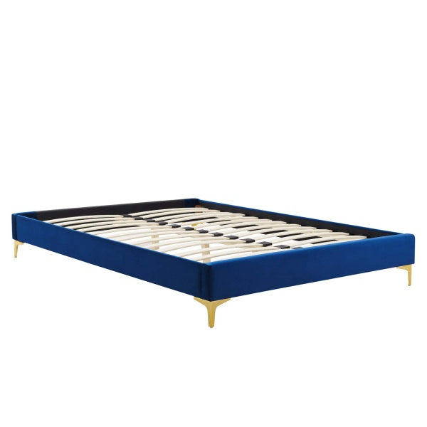 Reagan Queen Performance Velvet Platform Bed By Modway
