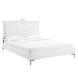Clara Performance Velvet Queen Platform Bed By Modway