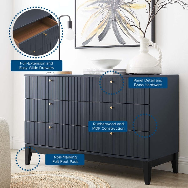 Dakota Dresser in Blue By Modway
