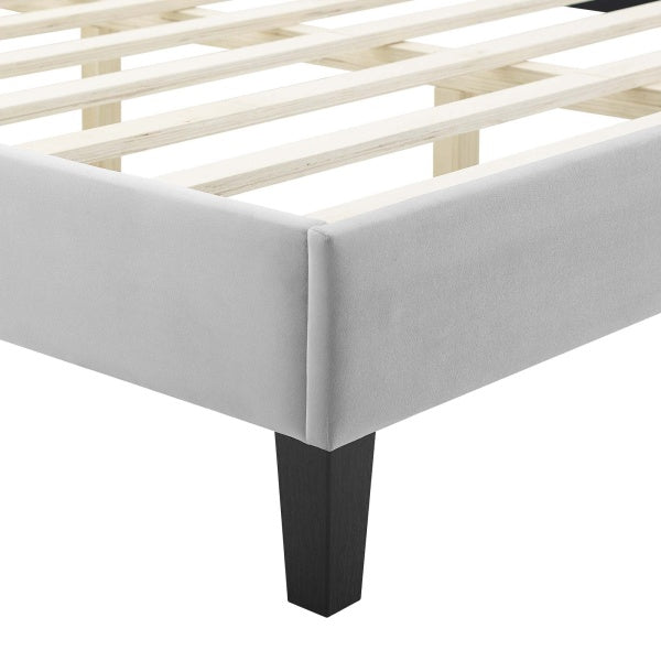 Sienna Performance Velvet Queen Platform Bed By Modway