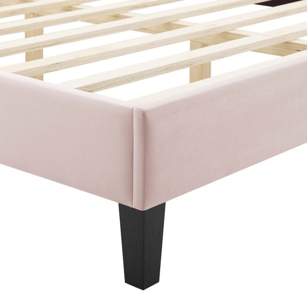 Current Performance Velvet Full Platform Bed By Modway