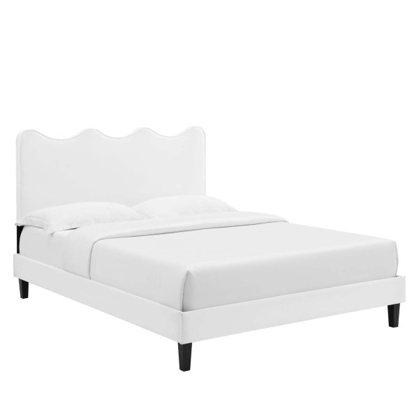Current Performance Velvet Full Platform Bed By Modway