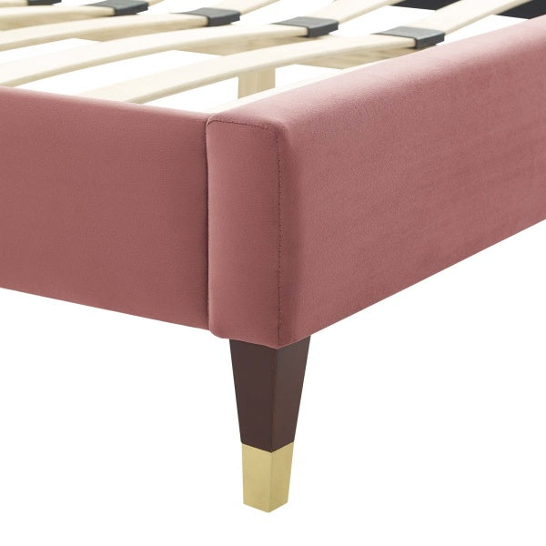 Current Performance Velvet King Platform Bed By Modway