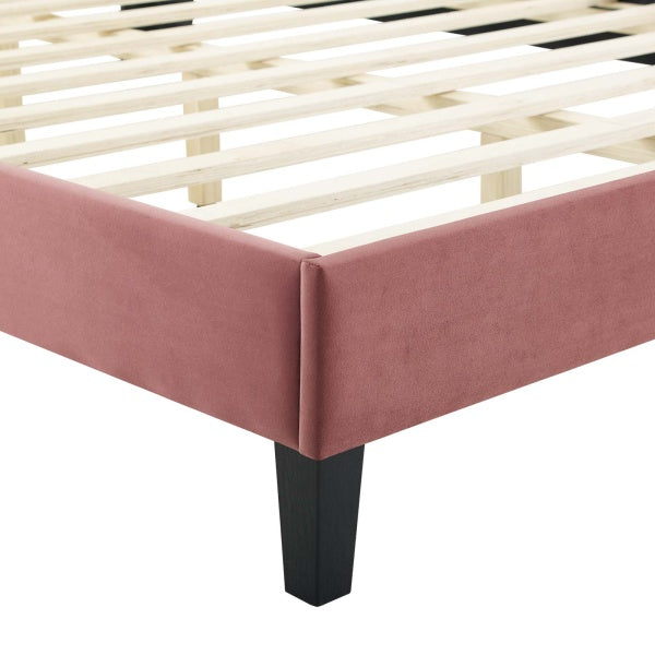 Current Performance Velvet King Platform Bed By Modway
