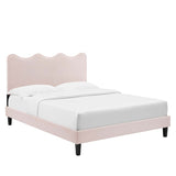 Current Performance Velvet King Platform Bed By Modway
