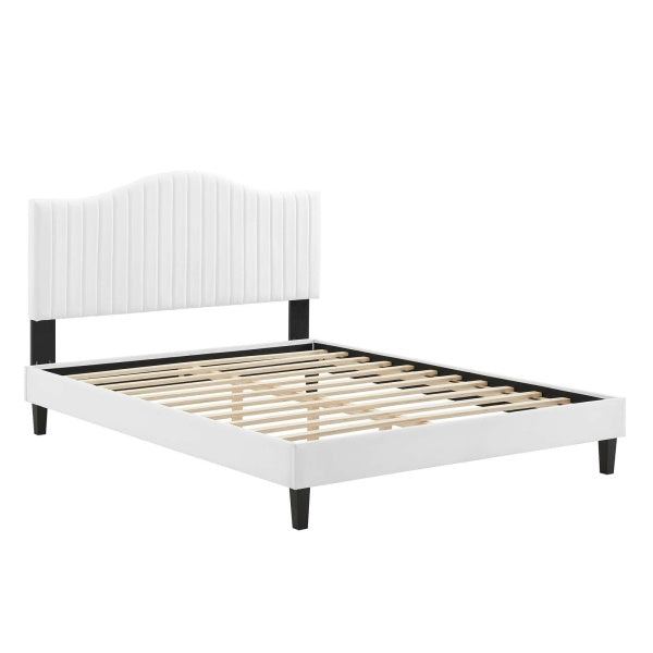 Juniper Channel Tufted Performance Velvet Full Platform Bed By Modway