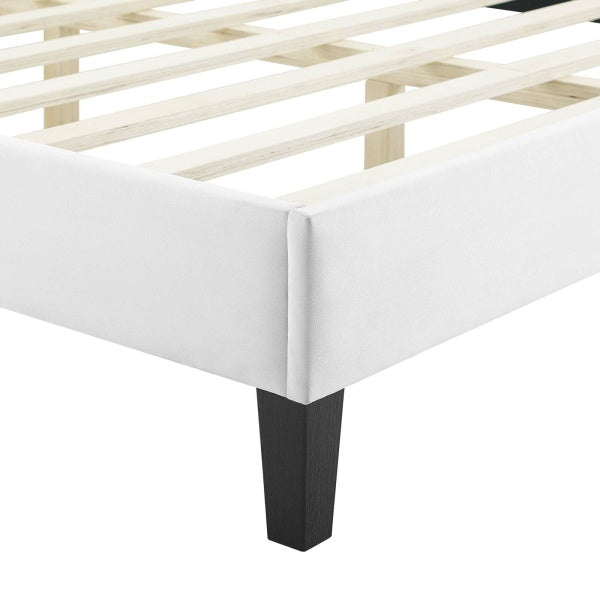 Juniper Channel Tufted Performance Velvet Full Platform Bed By Modway