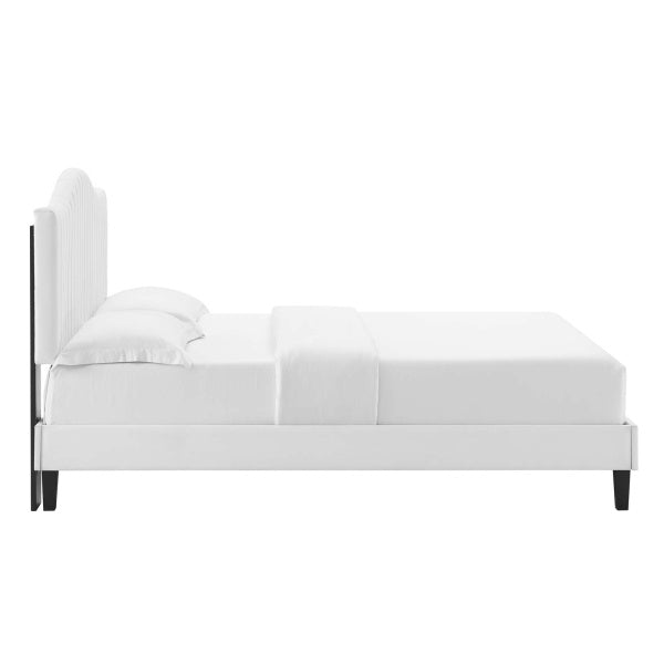 Juniper Channel Tufted Performance Velvet Full Platform Bed By Modway