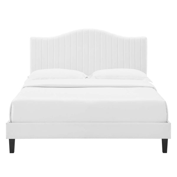 Juniper Channel Tufted Performance Velvet Full Platform Bed By Modway