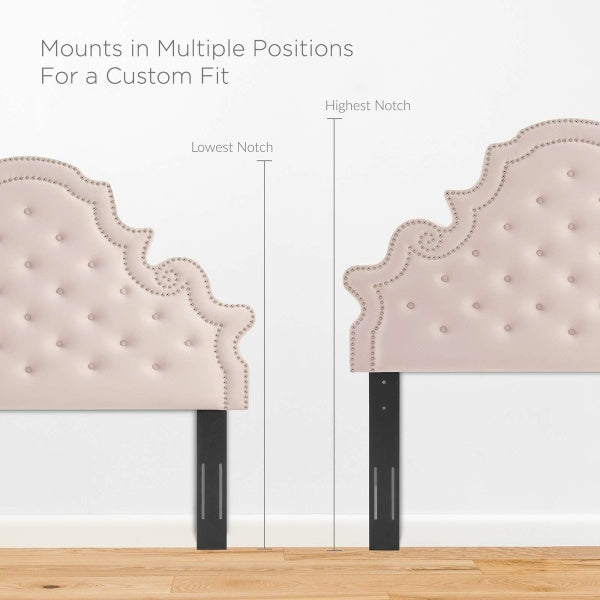 Gwyneth Tufted Performance Velvet Queen By Modway