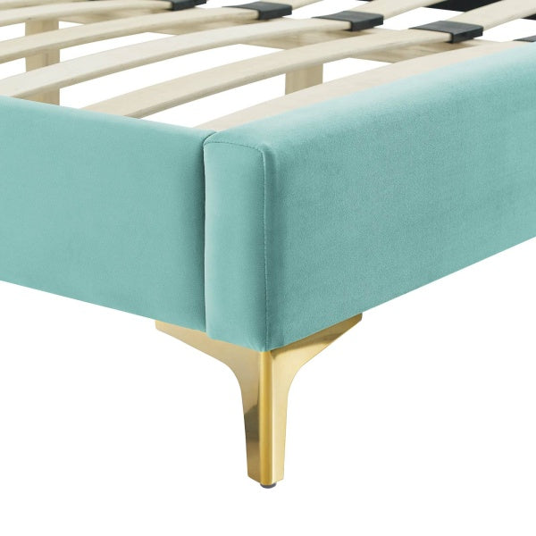 Gwyneth Tufted Performance Velvet King Platform Bed By Modway