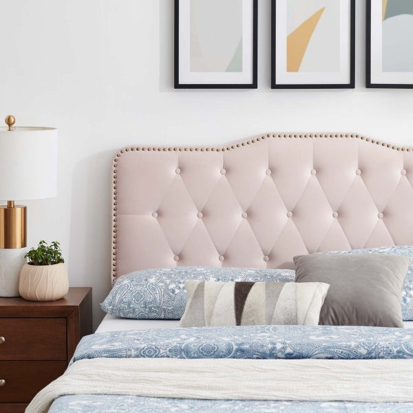 Amber Performance Velvet Queen Platform Bed By Modway