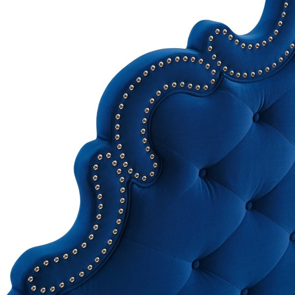 Sasha Button-Tufted Performance Velvet Twin Bed By Modway